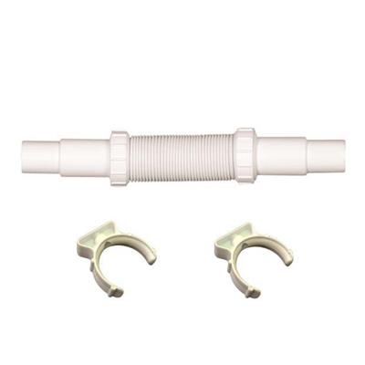 PRWFCFWO-SHORT Plastic compression 32mm/40mm Flexible Waste Pipe Short (250mm To 640mm)