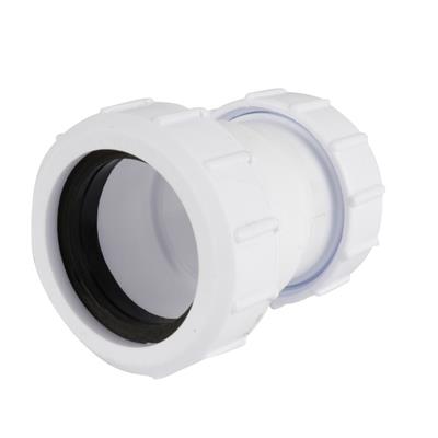 PRWFCR-5040W Plastic Compression 50mm X 40mm Reducing Coupling White