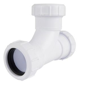 PRWFCT-50W Plastic Compression 50mm Tee White