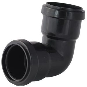 PRWPFB-40B Waste Push fit 40mm 90° Bend Black