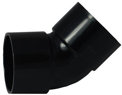 Waste Solvent Weld 32mm 45° Bend Black/White/Grey