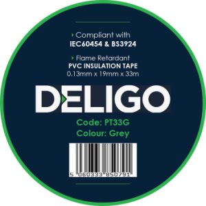 PT33G 33 Metre PVC Insulation Tape- Grey