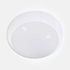 Rother 15W Round LED Bulkhead Light 1200lm Modern IP54 6500k Daylight Cool White