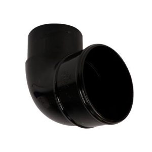 Round Downpipe Bend- Black