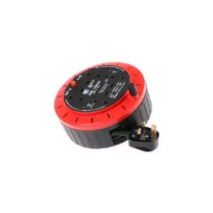 Powerplus 4 Gang Extension Reel With Thermal Cut Out 5m