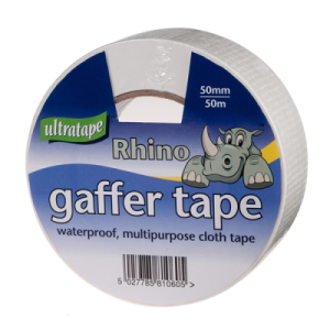 Rhino Gaffer / Cloth Tape Silver 50mmx50m