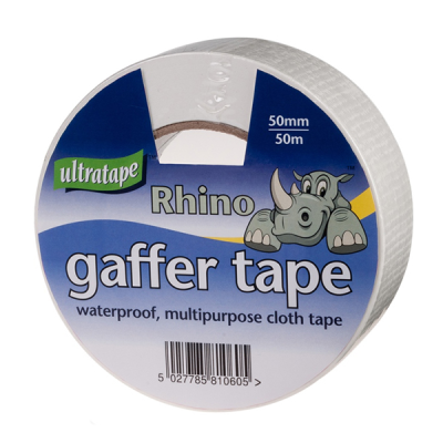 Rhino Gaffer / Cloth Tape Silver 50mmx50m