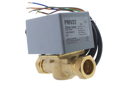 PMV22 Salus 2 Port Motorised Valve 22mm