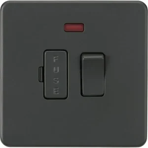 SF6300NAT 13A Switched Fused Spur Unit with Neon - Anthracite