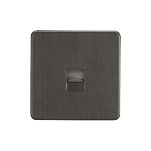 Telephone Extension Socket - Smoked Bronze