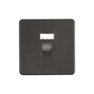 RJ45 Network Outlet - Smoked Bronze