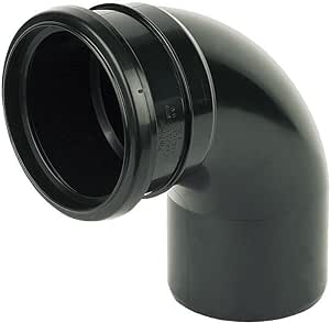 110mm Soil Push Fit Single Socket 90° Bend