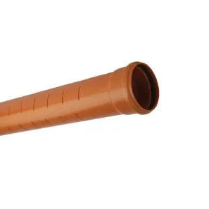 UGPSS6MS Underground 110mm Single Socket Slotted Pipe 6m