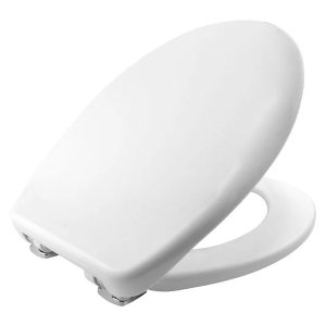 TSNAVSCPLAS Soft Close Toilet Seat White With Plastic Hinges
