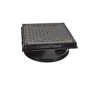 Underground 110mm Square Man Hole Cover & Frame 470mm