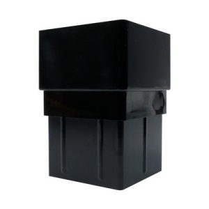 Square Downpipe Coupler -Black