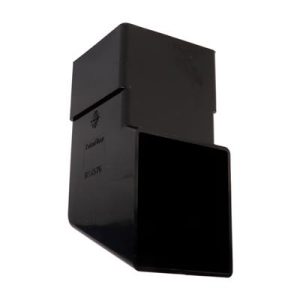 Square Downpipe Shoe -Black