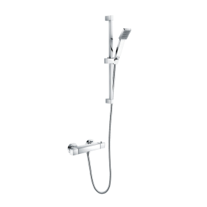 SQKIT+ Square Thermostatic Shower Valve C/w Slide Rail