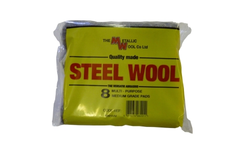 Metallic Wool Steel Wool 8 Multi Grade Pads