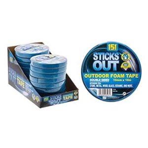 151 Sticks Out 10m Outdoor Double Sided Foam Tape Adhesive