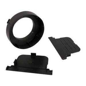 Channel Drain 110mm Low Profile Running Outlet With 2 Stop Ends