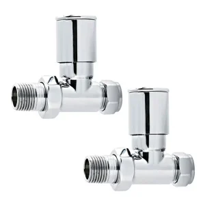 BV6075B 15mm Round Head Straight Valve CP
