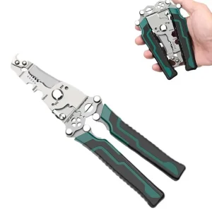 Professional Electrical Wire Crimper, for Cutting Stripping Shearing