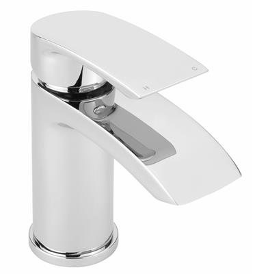TAJBMM Juliet Mono Basin Mixer Chrome Including Push Button Sprung Waste