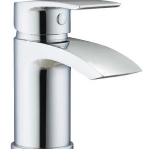 TAJBMMM Juliet Chrome Basin Mini Mono Mixer Including Push Button Sprung Waste