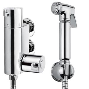 TASHDMTV Chrome Shattaf Douche With Mini Thermostatic Valve