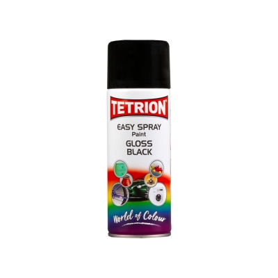 Tetrion Easy Spray Paint Gloss Black 400ml