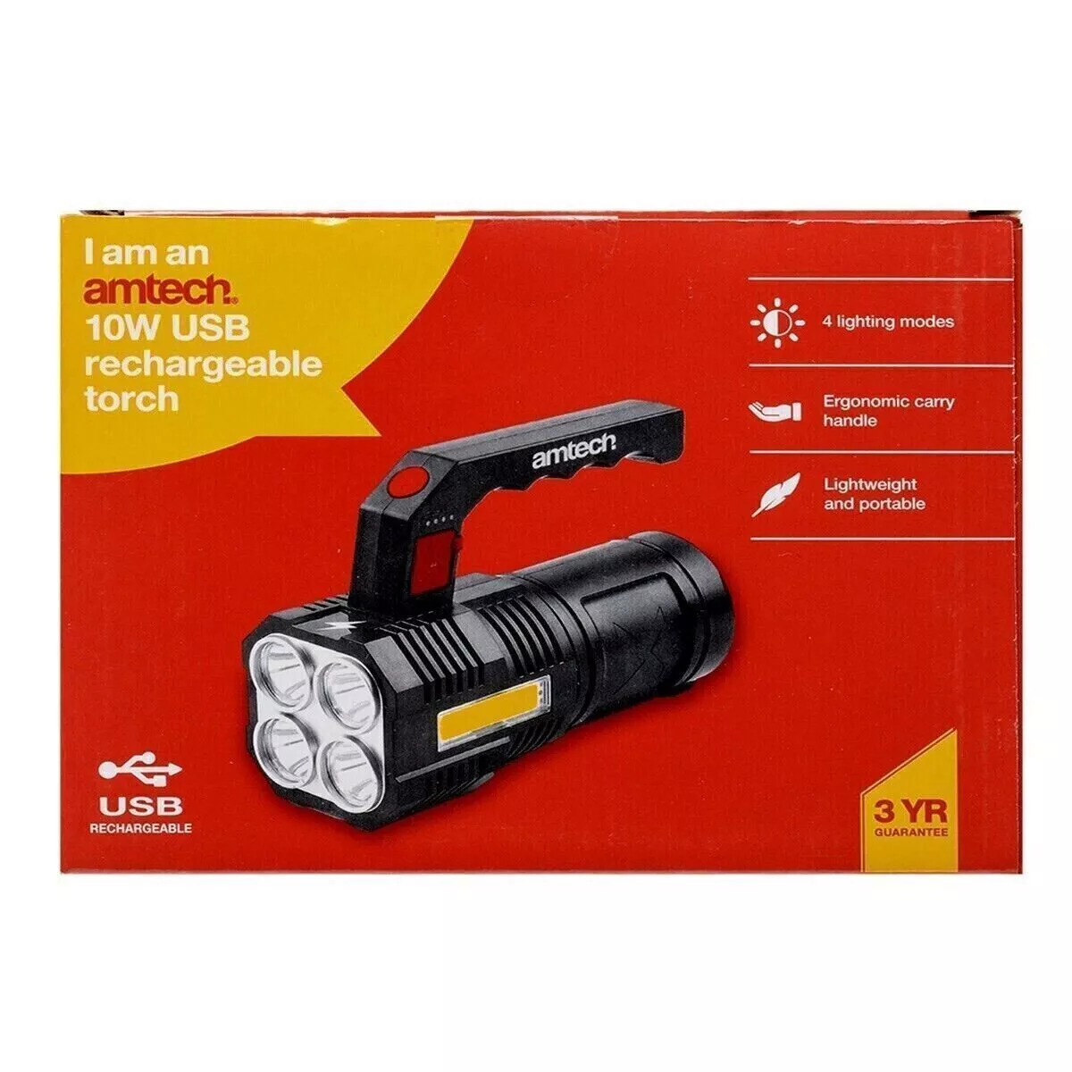 S8176 10W USB Rechargeable Torch