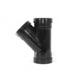 110mm Soil Push Fit Triple Socket 45° Tee