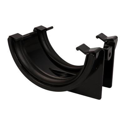 112mm Half Round Guttering Union Bracket- Black