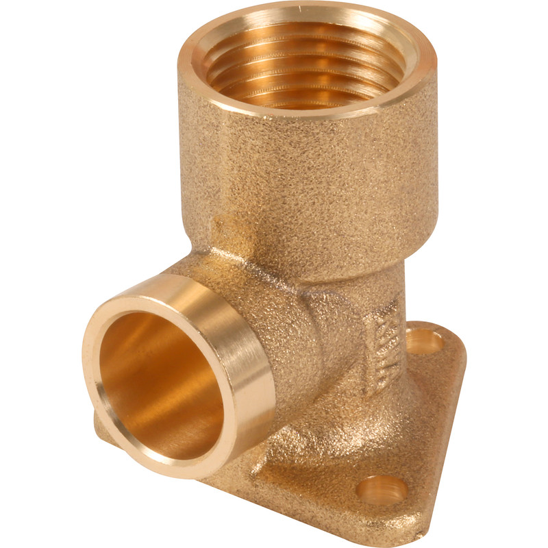 Endfeed 15mm x ½" Wall Plate Elbow