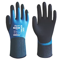 Wonder Grip Aqua Gloves Blue Size 9L