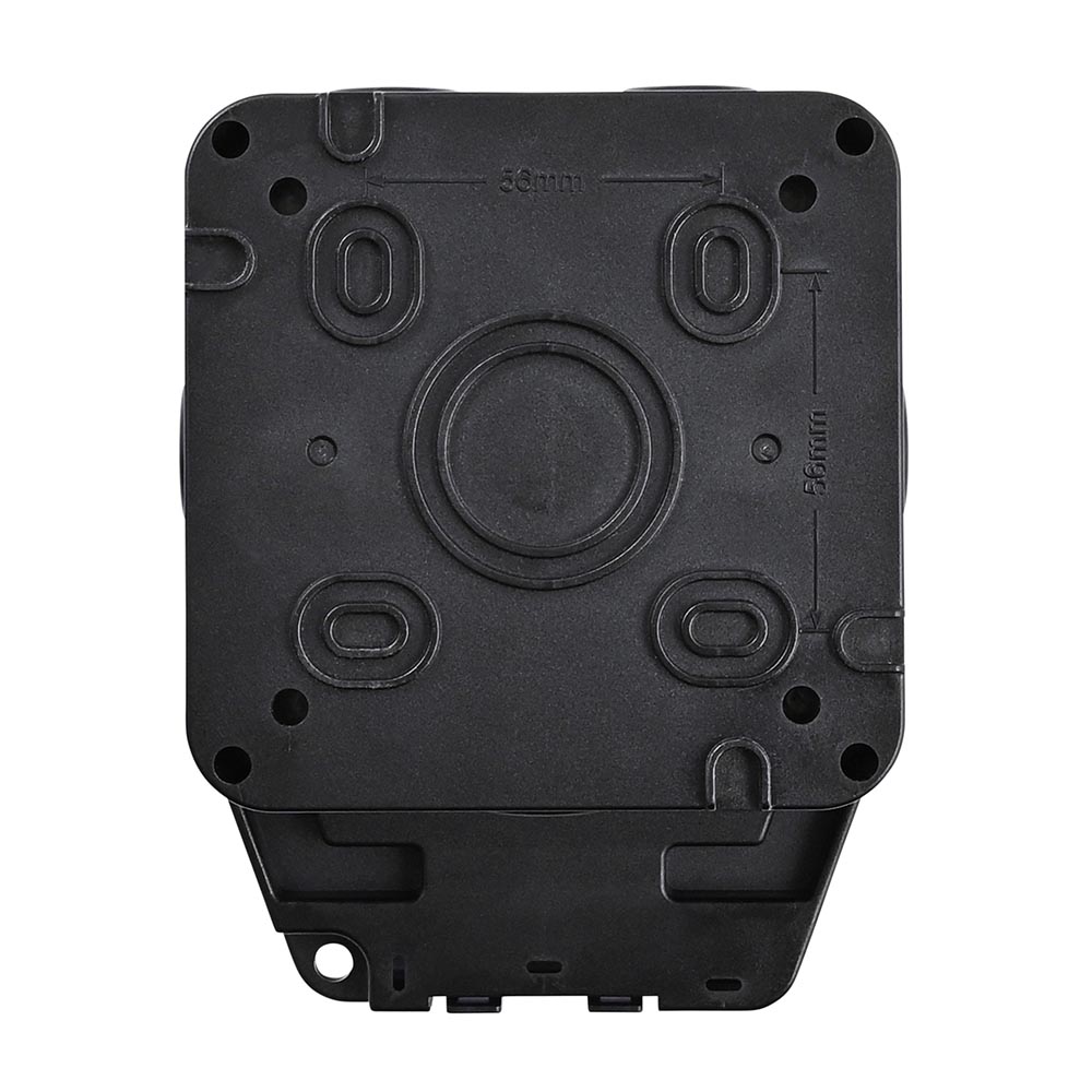 Weatherproof 13A 1G DP Switched Socket -Black