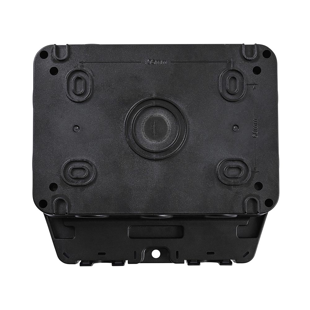 Weatherproof 13A 2G DP Switched Socket - Black