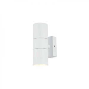 ZN-20941-WHT-65 - Zink Leto Up & Down GU10 Outdoor Wall Fitting White