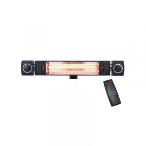 ZR-37444-BLK Wall Heater With Wireless Speaker & Remote 2kW Forum Flint IP55