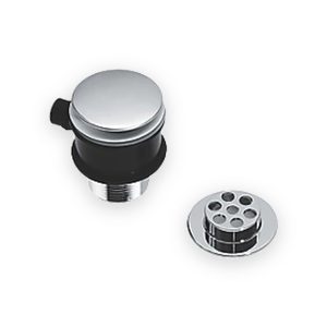 1½" Bath Clicker Waste Dome Top Popup With Overflow & Cover