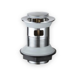 1¼" Slotted Basin Flat Top Push Button Clicker Waste