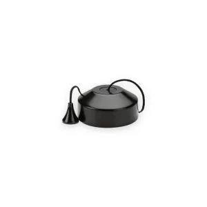 1-Way 10-150W (5-100W LED) Trailing Edge Pull Cord Dimmer Switch - Matt Black