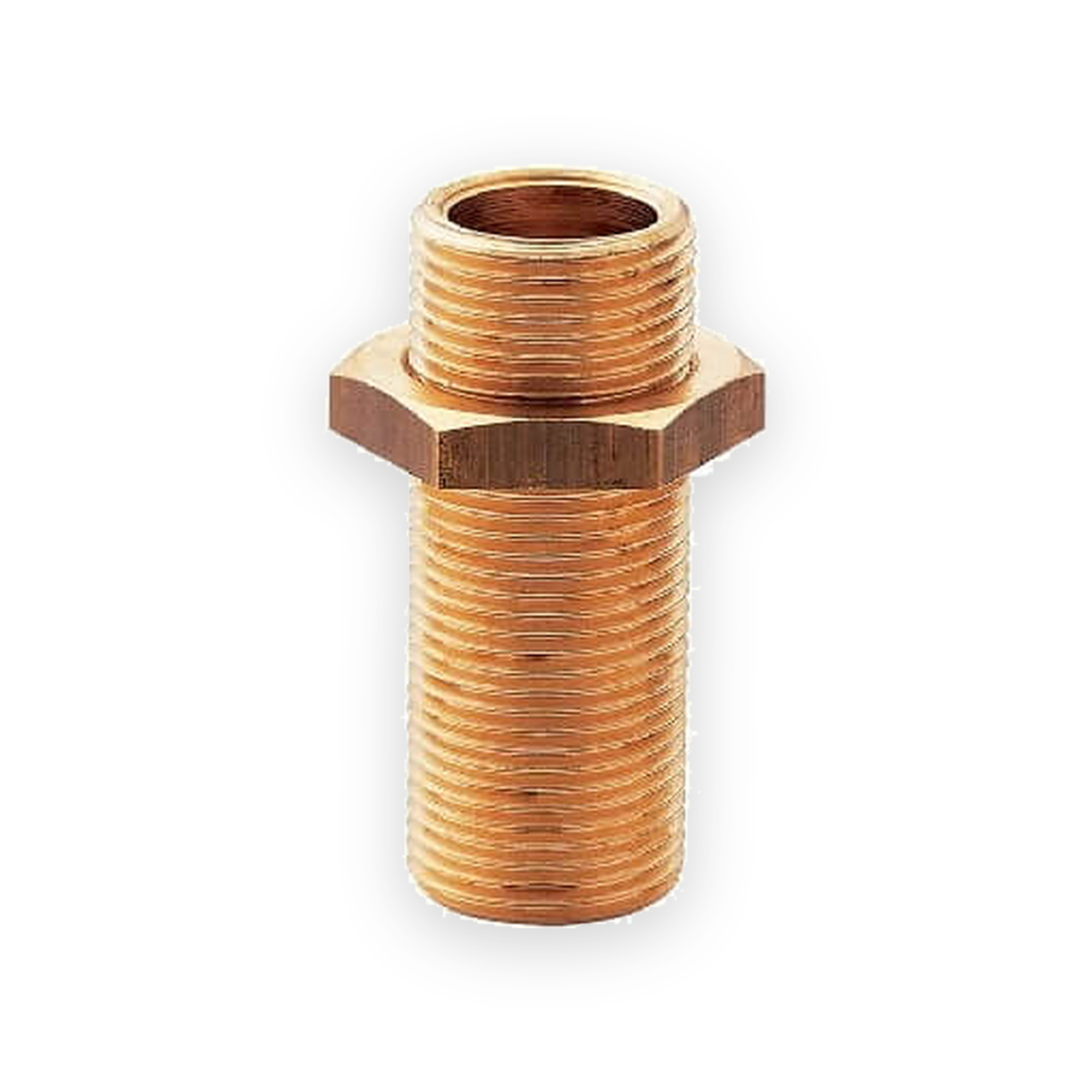 100mm-bsp-straight-nipple-c-w-backnut-10012nip 100mm ½"Bsp Straight Nipple C/w Backnut