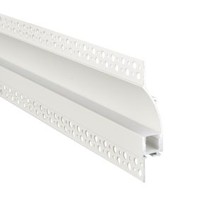 Saxby Rigel Wall Flange Plaster-in 2m Aluminium Profile/Extrusion White