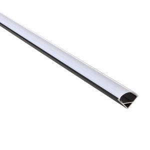 Saxby Rigel Corner 2m Aluminium Profile/Extrusion Black