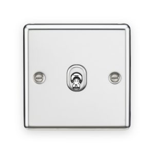 10AX 1G 2-Way Toggle Switch - Polished Chrome