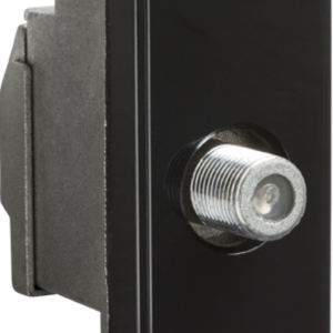Knightsbridge Screened SAT TV Outlet Module 25 x 50mm - Black