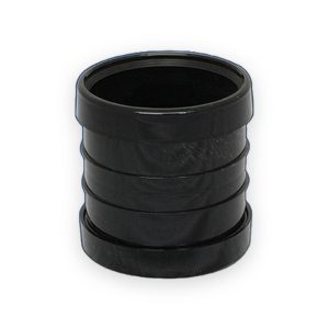 110mm Push Fit Soil Slip Coupling Black