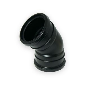 110mm Soil Push Fit Double Socket 45° Bend